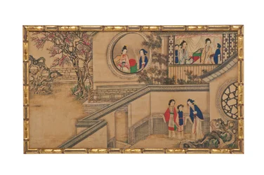 Eine von vierundzwanzig Szenen aus Traum der Roten Kammer