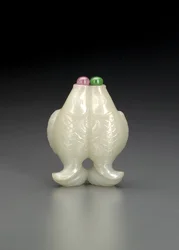 Doppelfisch-Schnupftabakflasche