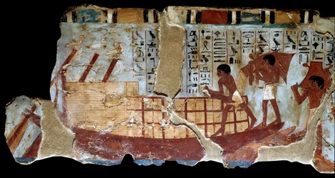 Ägyptische Antike: Wandmalerei aus dem thebanischen Grab von Ounsou