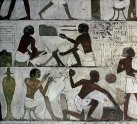 Luxor Theben: Nekropole der Adligen, Grab von Rekhmire, Handwerker