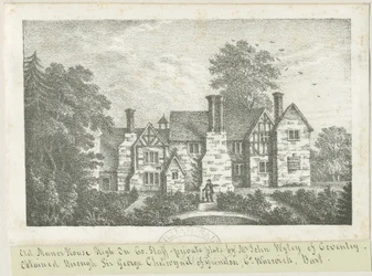 High Onn - Altes Herrenhaus: Lithographie, undatiert [?19. Jh.] (Druck)