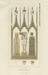 Innenraum der Okeover Kirche - Denkmal für Humphrey Oker