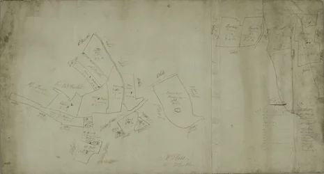 Karte von Willesden, London (Lithografie)