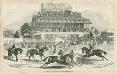 Wolverhampton - Grand Stand: Holzschnittgravur, undatiert [ca. 1844]