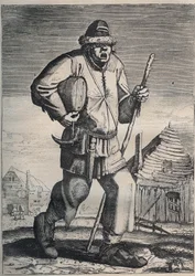 Tintenhändler - Flämische Gravur