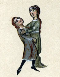 Ein Troubadour des Mittelalters, Illustration aus 