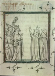 Karl V. (1338-80) der Weise verkündet ein Dekret über die Nachfolge vor dem Parlament von Paris