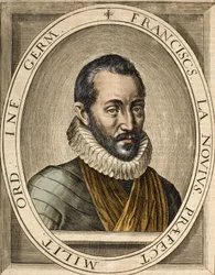 Porträt von François de La Noue (1531-1591), Autor von „Discours politiques et militaires français“ - François de la Noue genannt Bras-de-Fer (Eisenarm)