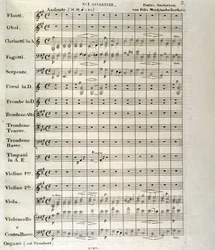 Erste Seite der Partitur von "Paulus", op. 36 von Felix Mendelssohn
