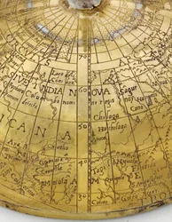Seltene kontinentale Globuspokal, Norddeutsch oder flämisch, ca. 1600 (Detail)