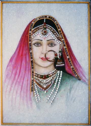 Eine Rajasthani-Dame