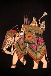 Miniaturmalerei von Mumtaz Mahal auf Papier