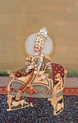 Mogul-Miniaturmalerei Bahadurshah Jafer