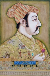 Mogul Miniaturmalerei von Akbar