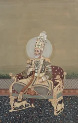 Porträt von Bahadur Shah II (1775-1862)