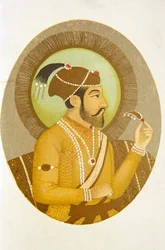 Porträt von Mughal-Kaiser Aurangzeb, Indien
