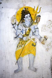 Der Gott Shiva mit einem Trishul
