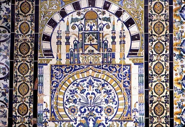 Tunesien in Kairouan: Dekoration der Moschee