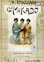 Partitur von „Mikado“ von Gilbert und Sullivan. Bibl. des Konservatoriums für Musik, Mailand.