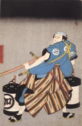 Schauspieler mit Schwert