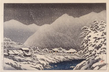 Hida-Tal im Winter