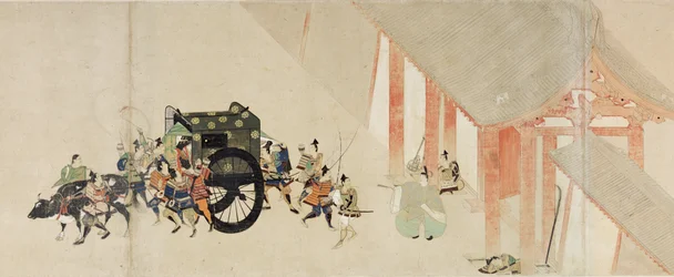 Illustrierte Erzählung der Heiji-Rebellion (1159-1160) (Kaiserlicher Besuch in Rokuhara)