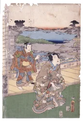 Oberklasse-Mann und Junge (Triptychon)