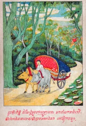 Mahajanaka Jataka (Gravur, ca. 1910)