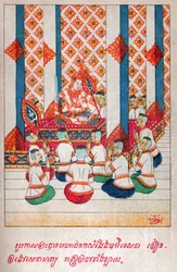 Mahajanaka Jataka. ca. 1910 (Illustration)