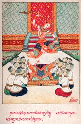 Mahajanaka Jataka. ca. 1910 (Illustration)