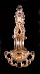 Merowingische Fibel. Musée de Saint-Germain en Laye