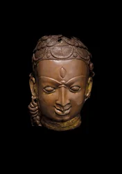 Repoussé-Maske von Shiva, ca. 11. Jahrhundert