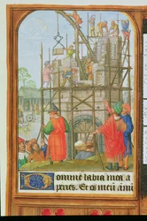 Der Bau des Turms von Babel, Brügge oder Gent, ca. 1500