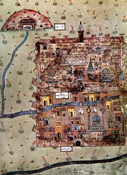 Karte von Erzerum, Türkei, ca. 1600