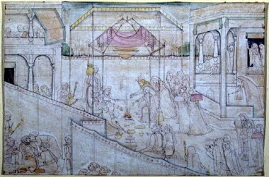 Die Hochzeit von Nala und Damayanti, aus dem 