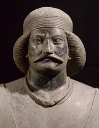 Parthischer Krieger, aus Shami, 1. Jahrhundert n. Chr. (Detail)
