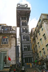 Santa Justa Aufzug, Lissabon, Portugal