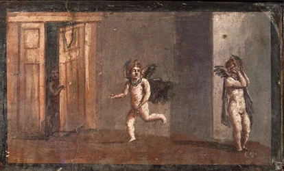 Cupidos spielen Verstecken, Herculaneum