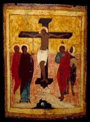 Kreuzigung. Russische Ikone
