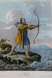 Bewohner der Kurileninseln, um 1800