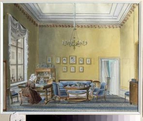 Innenraum des Hauses E. Boratynsky in Moskau