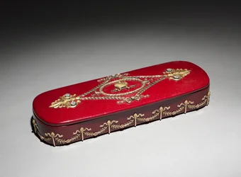 Lackdose, Firma Peter Carl Fabergé, Dose von Fabrik N. Lukutin
