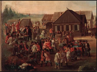 Öffentliche Feste im Dorf Alexeevskoye
