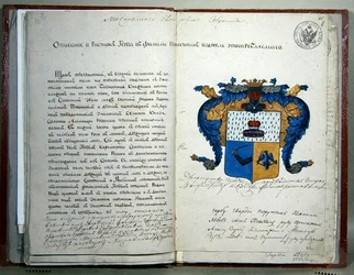 Das Wappen des Schriftstellers Alexander Sergejewitsch Puschkin
