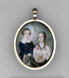 Porträt eines Bruders und einer Schwester, ca. 1840