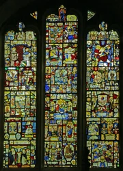 Neu eingesetzte Schweizer Tafeln (Buntglas)