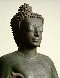 Stehender Buddha aus Buriram (Detail)