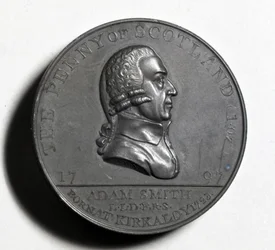 Schottischer Penny zur Erinnerung an Adam Smith (Vorderseite), 1797 (Kupfer)