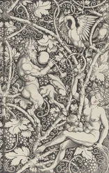 Tapete mit Satyrfamilie, 1515