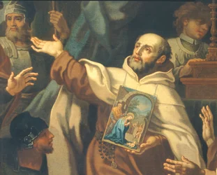 Übergabe des verehrten Bildes Unserer Lieben Frau vom Sieg an Pater Domenico di Gesu Maria